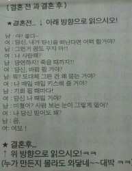 결혼전, 결혼후...
