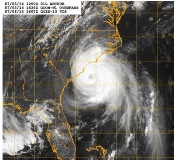 수환경변동 관측위성을 NOAA에서 이용: 허리케인, 태풍의 눈 등을 예측