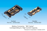 파나소닉, 6A의 높은 전류 용량 대응하는 업계 최박형 배터리 커넥터 출시