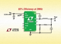 리니어 테크놀로지, 2A 동기식 스텝다운 DC/DC 컨버터, 2MHz 에서 93% 효율 달성