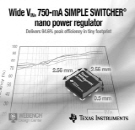 TI, 최소형 12V, 750mA DC/DC 전력 레귤레이터 출시