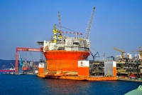 현대重, 세계 최대 원통형 FPSO 완공