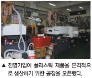 진영기업, 플라스틱 제품 사출 공장 본격 개업