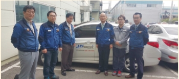 한양로보틱스, 법인차량 데칼 부착식 가져