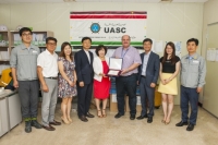 목포 동민영아원과 영암 소림학교, 중동 UASC사에 감사패 전달