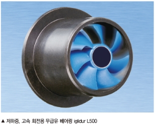 이구스, 고속 회전용 무급유 엔지니어링 플라스틱 베어링 출시