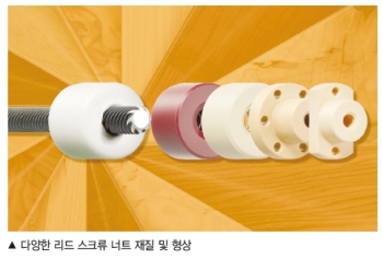 이구스, 고성능 플라스틱 소재의 리드 스크류 너트 5종 출시