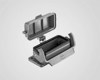 하르팅, Han B Snap Cap: 자동-닫힘 커버 포함 벌크헤드 장착형 하우징