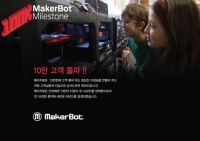 메이커봇, 전 세계 3D 프린터 판매 100,000대 돌파