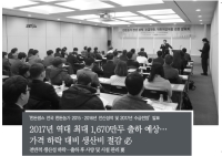 ‘한돈팜스 전국 한돈농가 2015·2016년 전산성적 및 2017년 수급전망’ 발표
