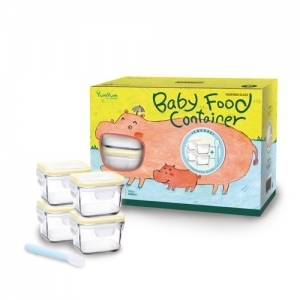 글라스락 얌얌 정사각 이유식기 9p - 8set / 1BOX