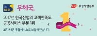 우체국, 2017년도 한국산업의 고객만족도(KCSI) 19년 연속 1위