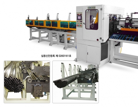 Full auto pipe cutting M/C