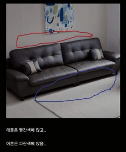 우리나라 사람들이 소파를 사용하는 법