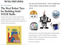 로보링크 코딩키트, 월스트리트저널 TOP5 교육 키트에 선정