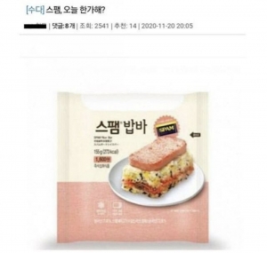 스팸 오늘 한가해?