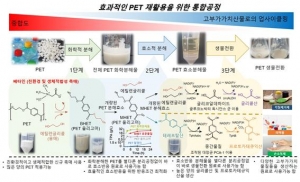 한국연구재단, PET 사슬 효과적으로 끊는 촉매 도입한 PET 재활용 공정 개발 발표