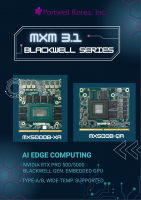 포트웰코리아, AI 엣지 컴퓨팅 시장을 선도하는 ‘MXM Blackwell 시리즈’ 출시