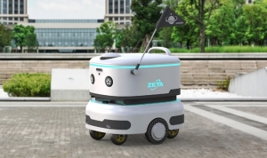 [2025 로보월드 프리뷰] (주)제타위성로보틱스, 위성 연계 자율주행 배달로봇 선보인다