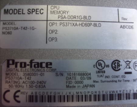 Proface-터치스크린(PS3710A-T42-1G-NO60)
