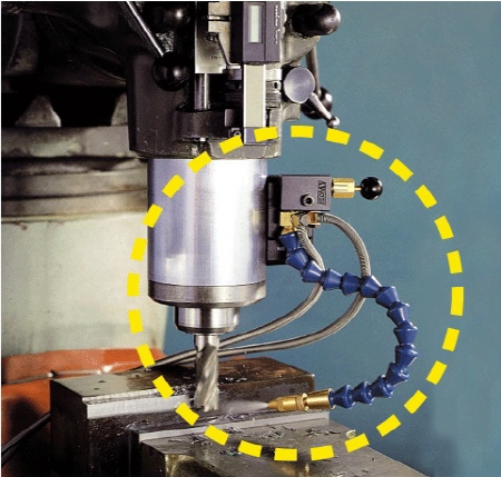 절삭유분사기,냉각제분사기