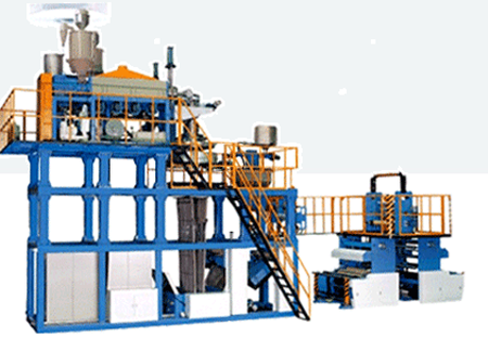 PP 하향식 브로운 필름 압출기