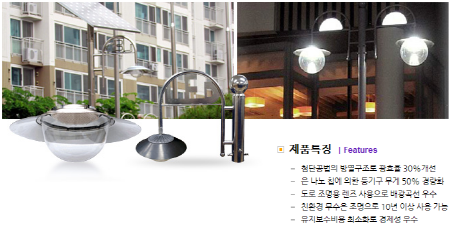 LED 보안등 - 원형 갓등