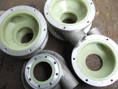 폴리우레탄 피복 펌프케이스