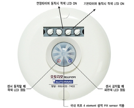 형광등용 2단타이머 재실감지센서