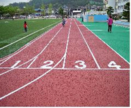 현장포설공법 탄성포장재