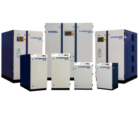 오일프리스크롤 공기압축기 콤프레샤