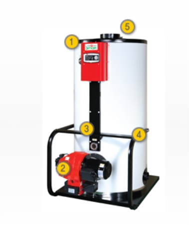 입형 중형 가스,기름보일러