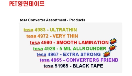 산업용 양면 테이프