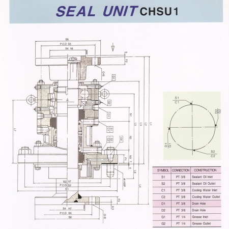 메카니칼씰 씰유니트 CHSU1