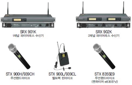 바스컴 무선마이크시스템 SRX, WRT