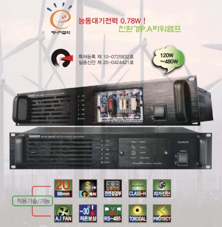 APA-3120/3240/3360/3480, 파워앰프
