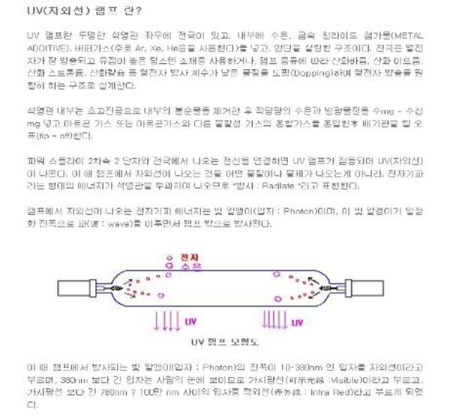 UV 히터 설명