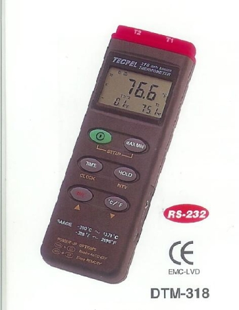 2 채널 데이터 저장 온도계(DTM - 318)