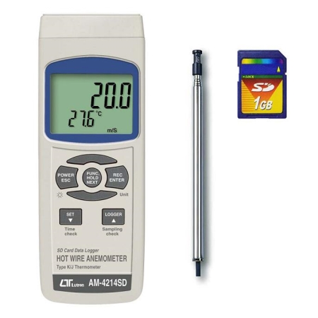 SD Card 데이터저장 열선식 풍속계(AM-4214SD)
