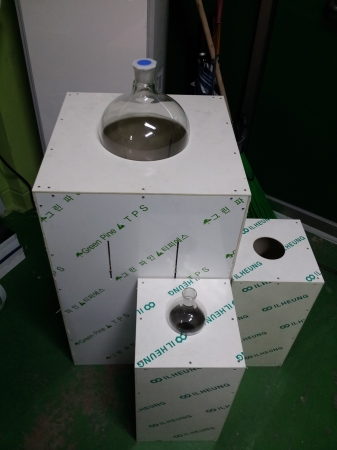 아이보리 PVC 대형깔때기 케이스