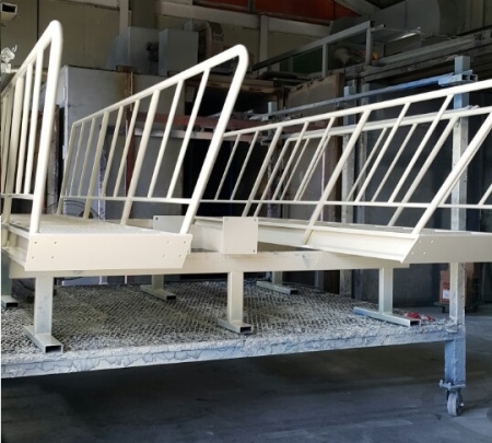 분체도장 대형구조물 우영페인팅 대전분체도장