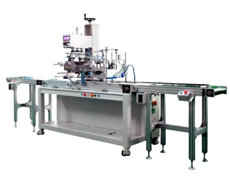 컨베이어 이송식 롤러 핫스탬핑 머신 (클리닝장치추가)