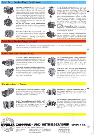 TANDLER Gear Reducer
