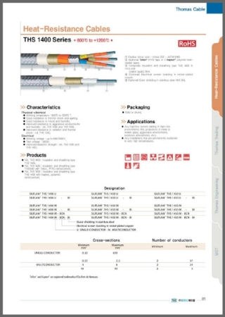 THS 1400 Series ; + 800℃ ~ + 1200℃