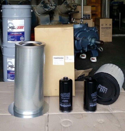 GRH3-75A~100A 소모품, 한신콤프레샤, 대전충남충북, 콤프렛서 오버홀 수리전문