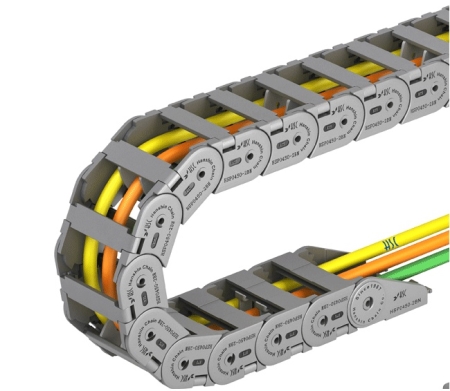 한신체인 HSP, 케이블체인, 플라스틱로보체인, 전자기계 산업용로보트 공작기계에 사용, 한국자동화시스템