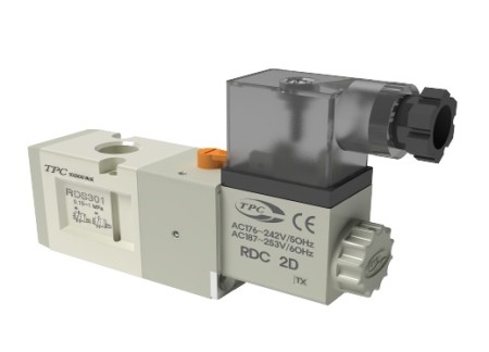 RDS300시리즈, 탄성체 Seal 3포트 Pilot, 공압솔루션 솔레노이드밸브, 방향제어기기, TPC, 한국자동화시스