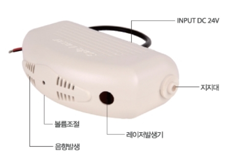 레이저피난유도기