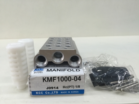 공압 SOLENOID VALVE(KCC) 밸브용 매니폴드 블록