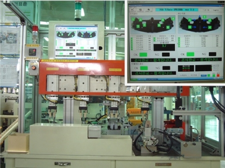 자동 조립 & 인장력 검사 핀 위치검사 장비